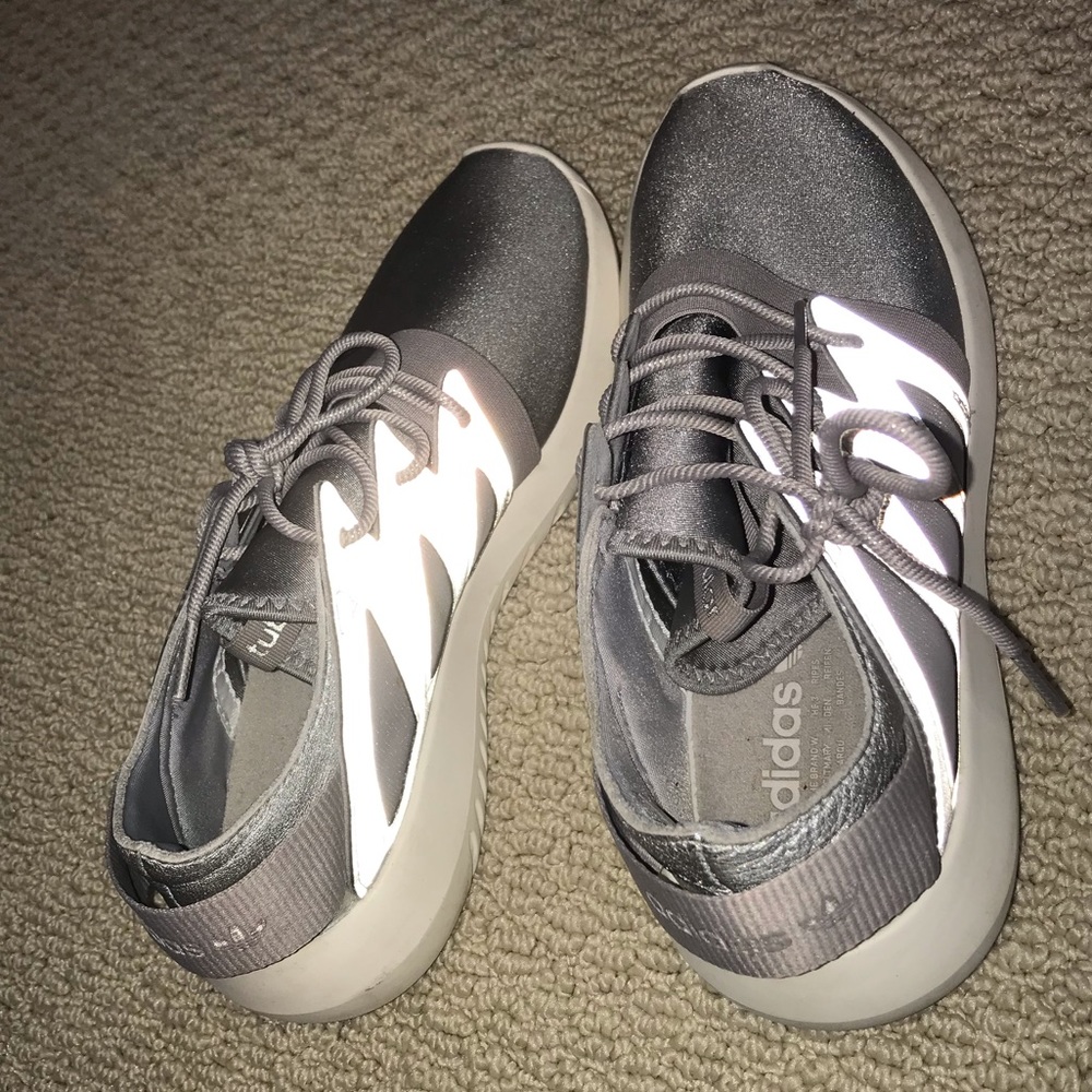 Adidas reflective tennis shoes